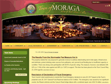 Tablet Screenshot of ci.moraga.ca.us