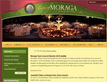 Tablet Screenshot of moraga.ca.us